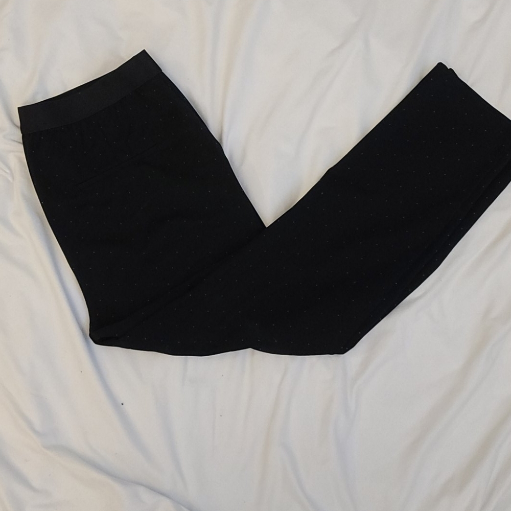 H&M polka dot black pants size 12.